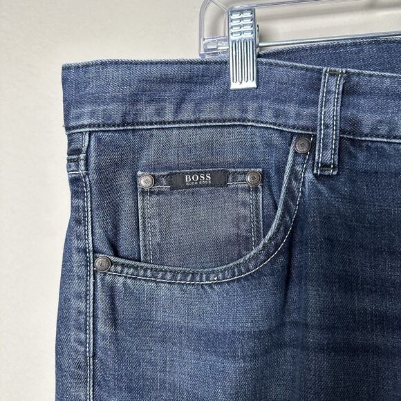 Hugo Boss Maine Jeans Men's 38/34 Blue Regular Straight Jeans - Picture 5 of 13
